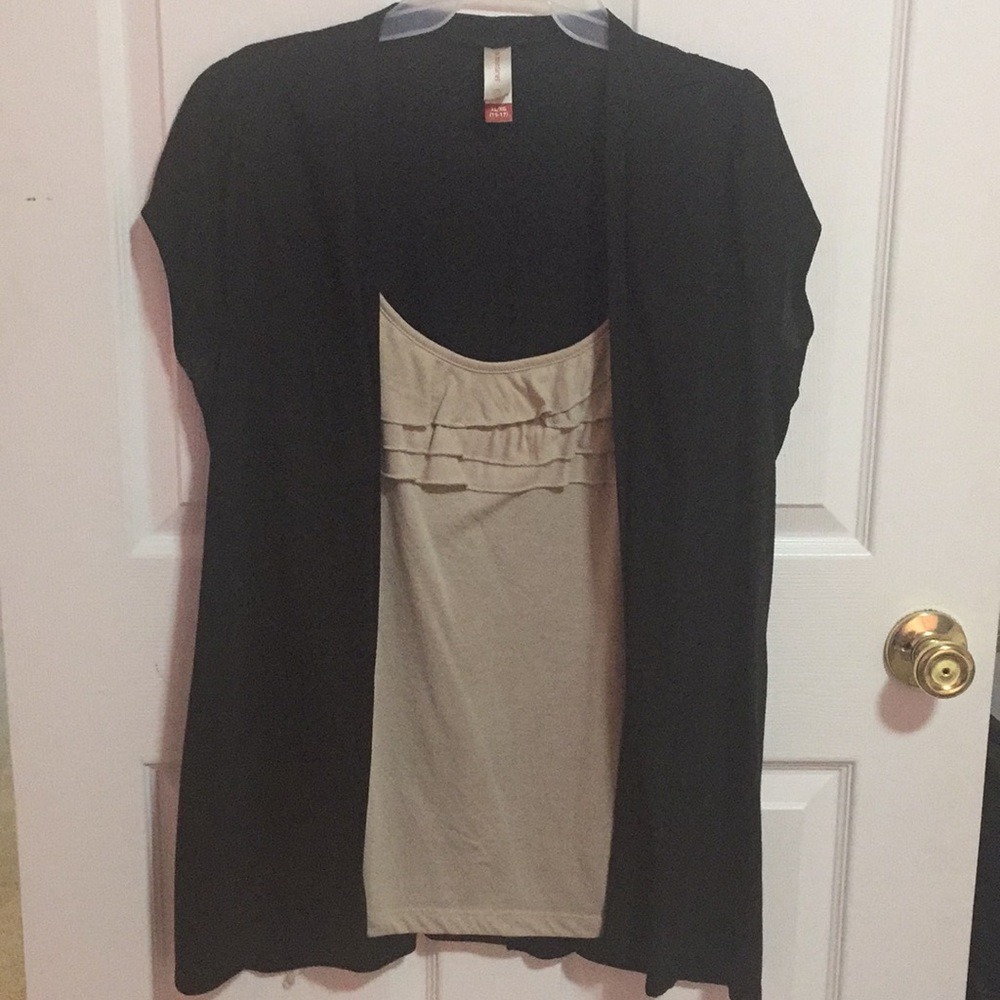 Shirt with built in Cardigan